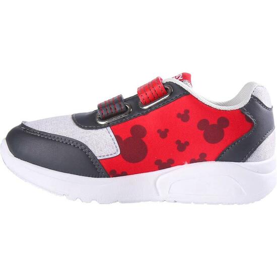 DEPORTIVA SUELA PVC CON LUCES ELÁSTICOS MICKEY RED image 1