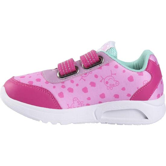 DEPORTIVA SUELA PVC CON LUCES ELÁSTICOS PEPPA PIG PINK image 1