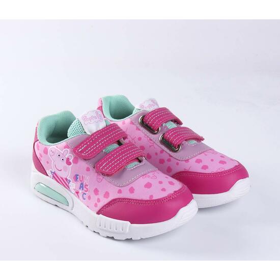 DEPORTIVA SUELA PVC CON LUCES ELÁSTICOS PEPPA PIG PINK image 2