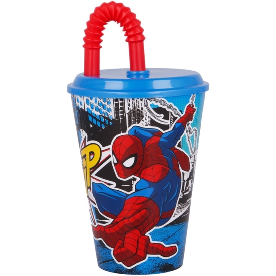 SPIDERMAN VASO PAJITA 430 ML image 0