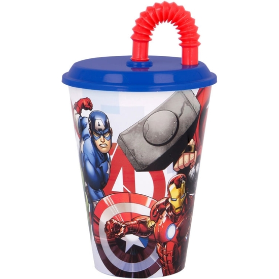 AVENGERS VASO PAJITA 430 ML image 0