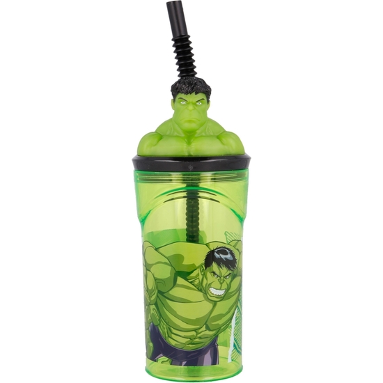 AVENGERS VASO PAJITA FIGURA 3D 360 ML image 0