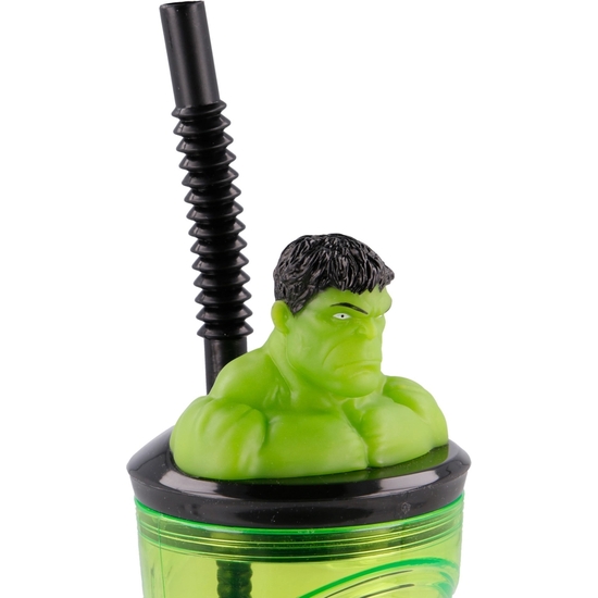 AVENGERS VASO PAJITA FIGURA 3D 360 ML image 1