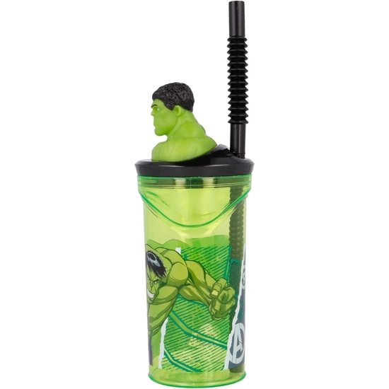AVENGERS VASO PAJITA FIGURA 3D 360 ML image 2