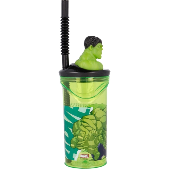 AVENGERS VASO PAJITA FIGURA 3D 360 ML image 3