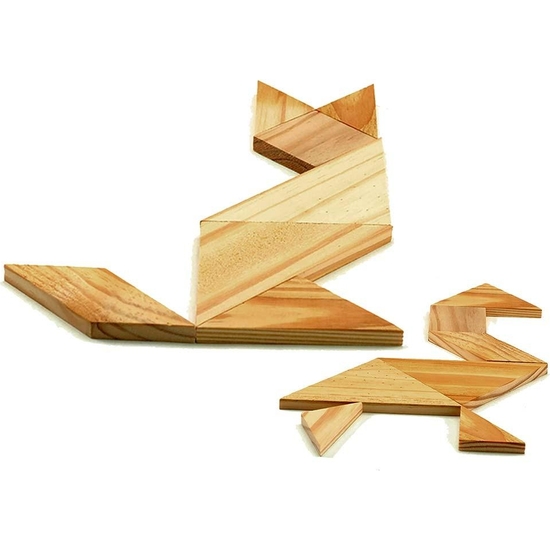 JUEGO TANGRAM MADERA image 1