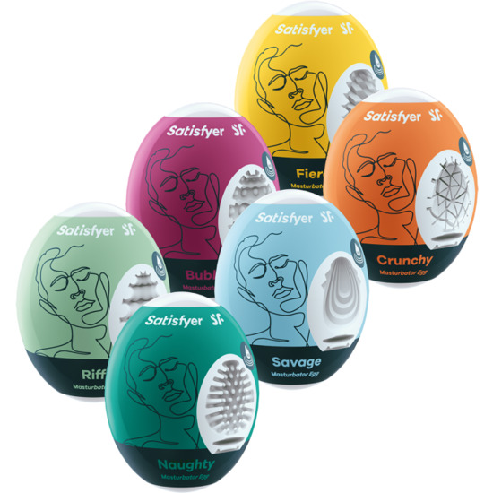 SATISFYER MASTURBATOR EGG 6PCS SET ASSORTED image 1