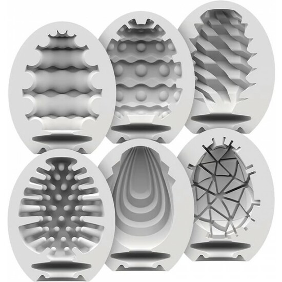 SATISFYER MASTURBATOR EGG 6PCS SET ASSORTED image 3