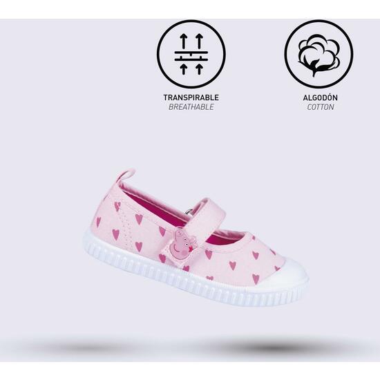 ZAPATILLA LONETA SUELA PVC BAILARINA PEPPA PIG PINK image 3