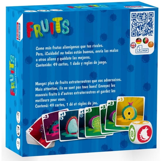 FRUITS JUEGO CARTAS CÁLCULO RÁPIDO+8AÑOS image 1