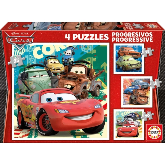 CARS PUZZLES PROGRESIVOS 12-16-20-25 image 0