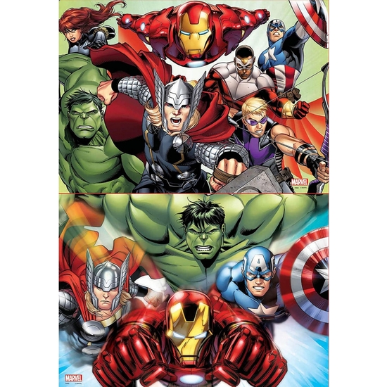 AVENGERS PUZZLE DOBLE 2X48 PZAS image 1