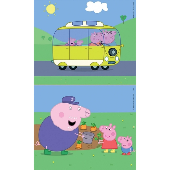 PEPPA PIG PUZZLE MADERA DOBLE 2X9 image 1