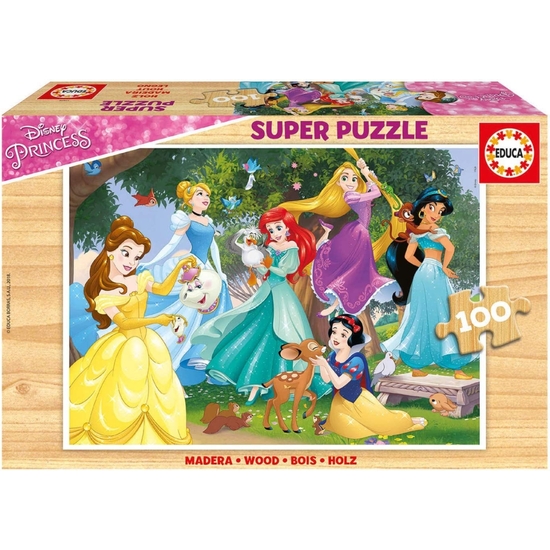 PRINCESAS DISNEY PUZZLE MADERA 100 PZAS image 0