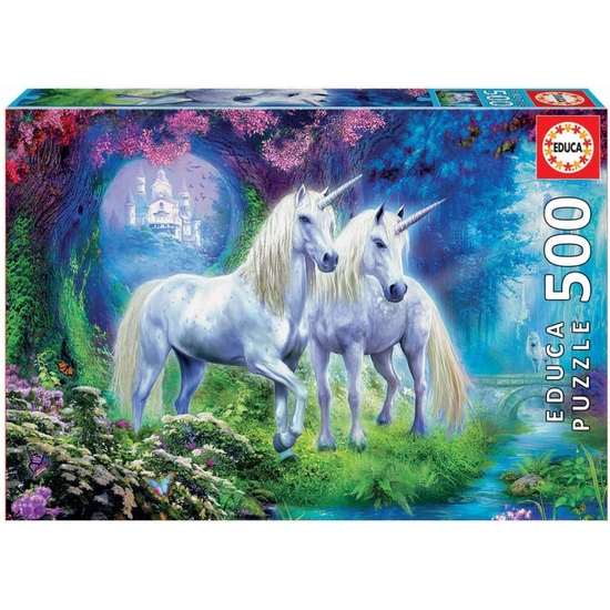 PUZZLE EDUCA 500 PZAS UNICORNIOS image 0