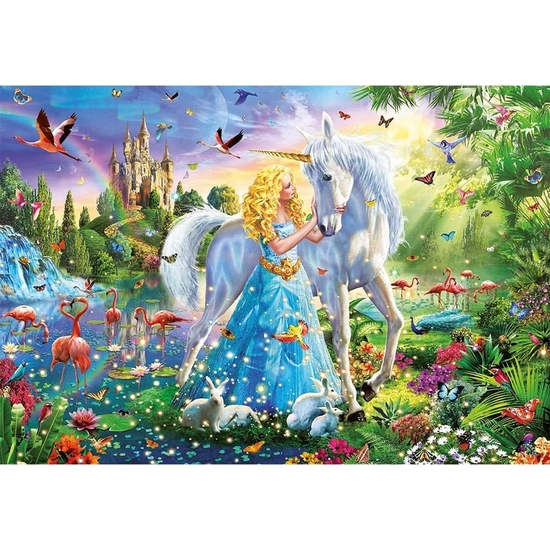 PUZZLE EDUCA 1000PZ PRINCESA UNICORNIO image 1