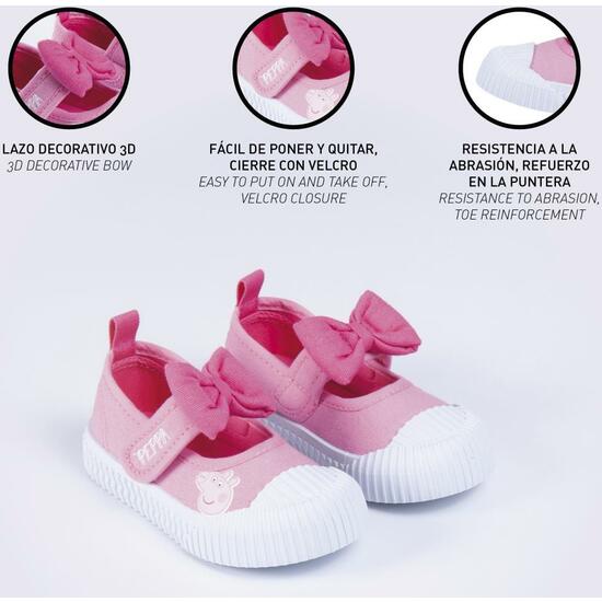 ZAPATILLA LONETA SUELA PVC BAILARINA PEPPA PIG PINK image 4