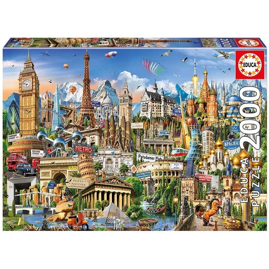 PUZZLE EDUCA 2000 PZAS SIMBOLOS EUROPA image 0