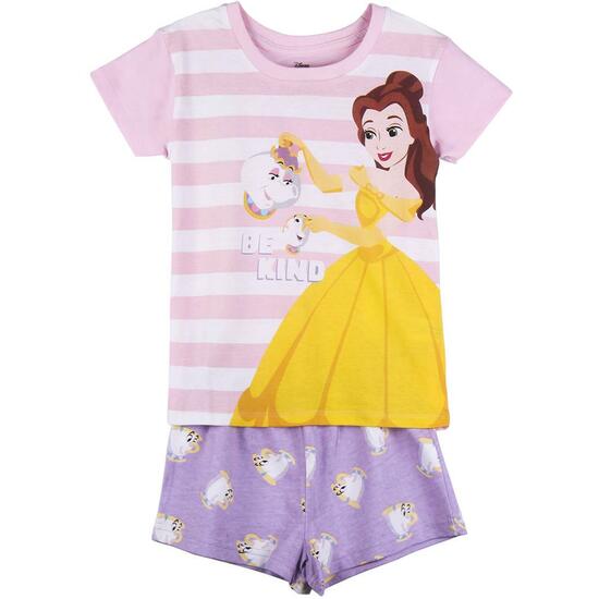 PIJAMA CORTO SINGLE JERSEY PUNTO PRINCESS PINK image 0