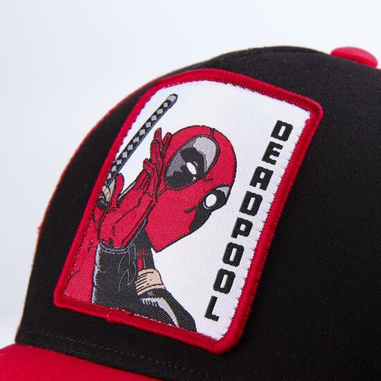 GORRA VISERA CURVA PARCHES DEADPOOL RED image 2