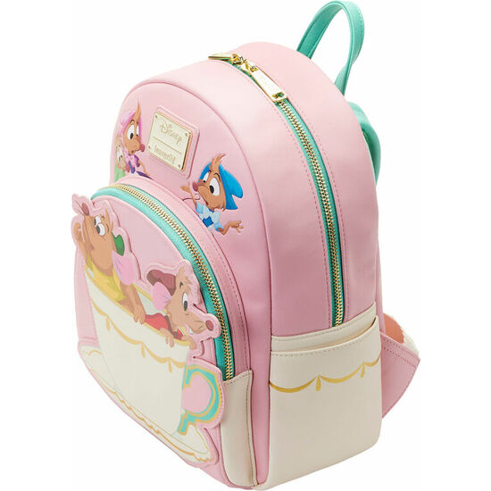 MOCHILA TAZA JACK Y GUS GUS CENICIENTA DISNEY LOUNGEFLY 27CM image 1