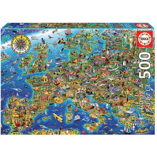 PUZZLE EDUCA 500 PZAS MAPA DE EUROPA image 0