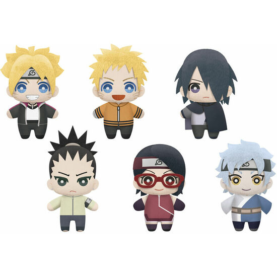 EXPOSITOR 9 PELUCHES TOMONUI NARUTO NEXT GENERATIONS BORUTO 12CM image 0