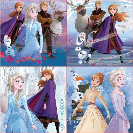 FROZEN MALETA 4PUZZLE PROGRESIV12-25 PZ image 1