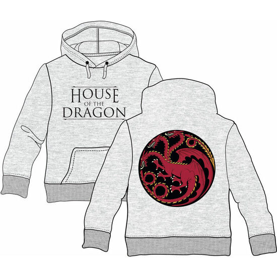 SUDADERA CAPUCHA TARGARYEN HOUSE OF THE DRAGON ADULTO image 0