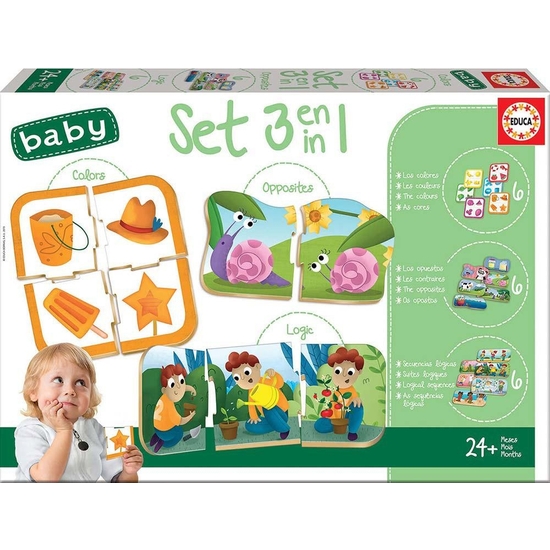 BABY JUEGOS SET 3 EN 1 EDUCA image 0