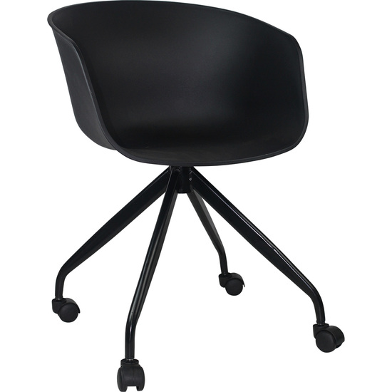 OFFICE CHAIR SIMPLY NEGRO 49*57.5*82*46CM THINIA HOME  image 0