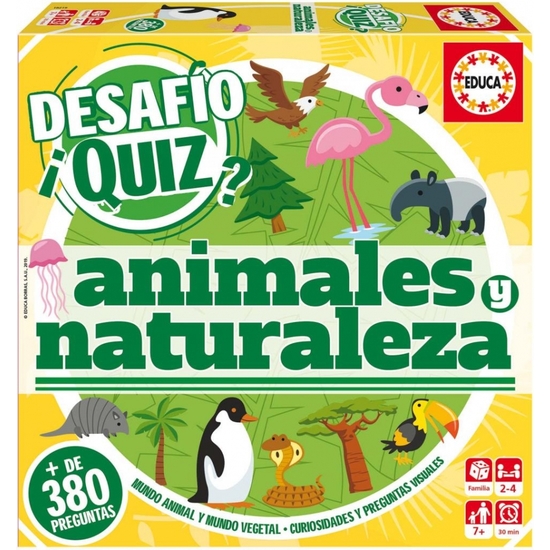 DESAFÍO QUIZ ANIMALES Y NATURALEZA image 0