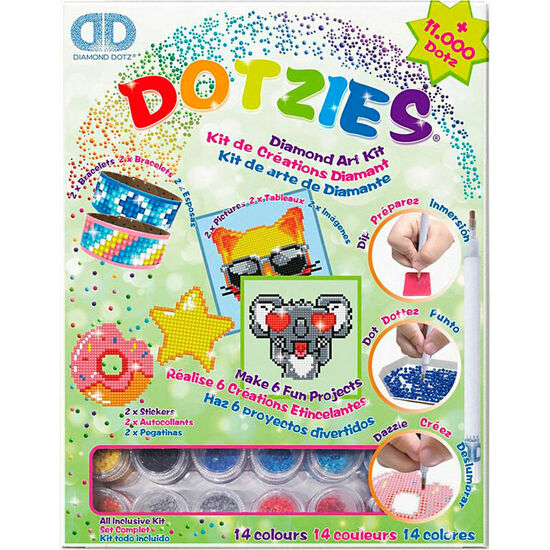 SET 6 PROYECTOS PINTURA CON DIAMANTES VARIETY DIAMOND DOTZ image 0