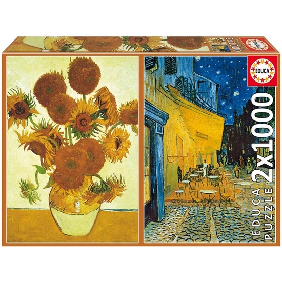 PUZZLE EDUCA DOBLE 2X1000 PZAS VAN GOGH image 0