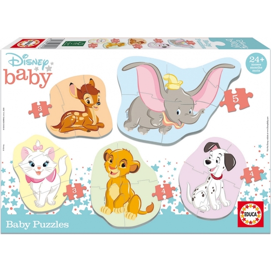 DISNEY PUZZLE BABY ANIMALES 24M image 0