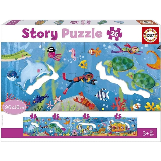 PUZZLE STORY MUNDO MARINO 26 PIEZAS image 0