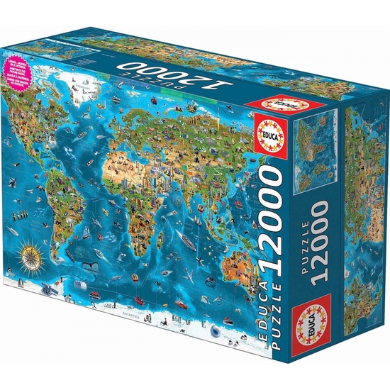 PUZZLE EDUCA 12000P MARAVILLAS DEL MUNDO image 0