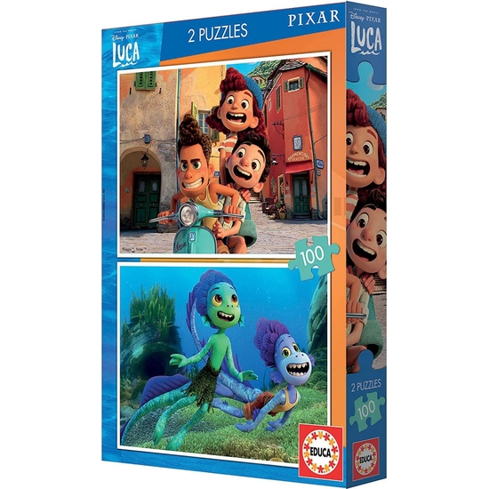 LUCA DISNEY PUZZLE 2X100 PZAS image 0