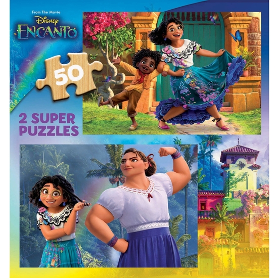 ENCANTO DISNEY PUZZLE DOBLE MADERA 2X50 image 1