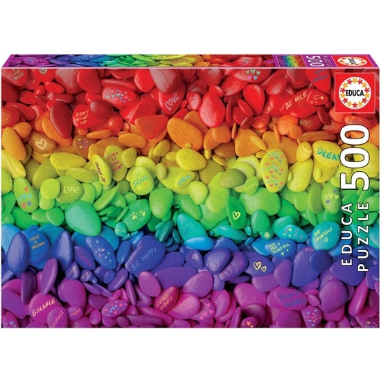 PUZZLE EDUCA 500 PZAS PIEDRAS DE COLORES  image 0