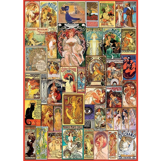 PUZZLE EDUCA 1000 PIEZAS COLLAGE ART NOVEAU image 1
