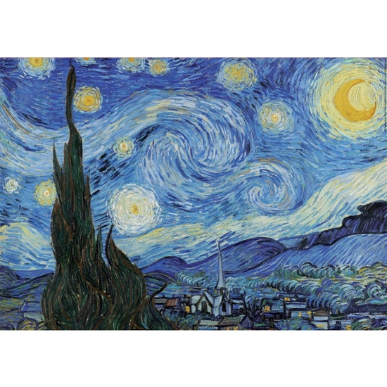 PUZZLE EDUCA 1000 PIEZAS VAN GOGH NOCHE ESTRELLADA image 1