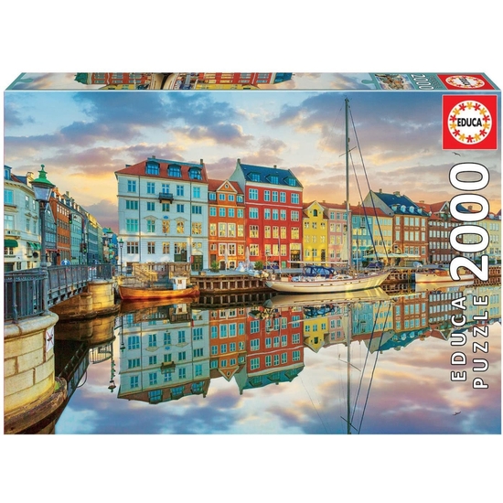 PUZZLE EDUCA 2000 PIEZAS PUERTO COPENHAGUE image 0