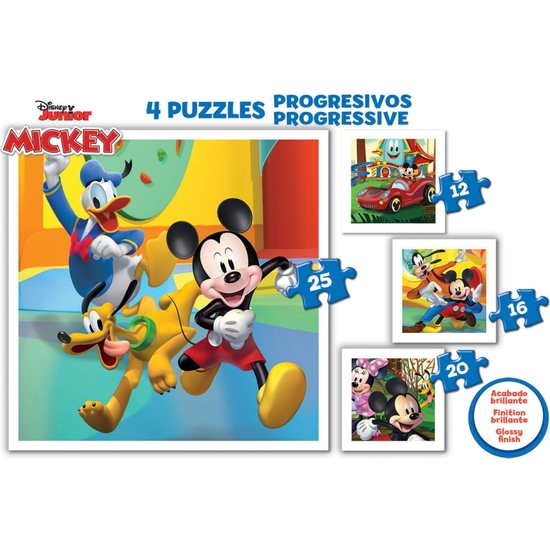 MICKEY PUZZLE PROGRESIVO 12-16-20-25 image 1