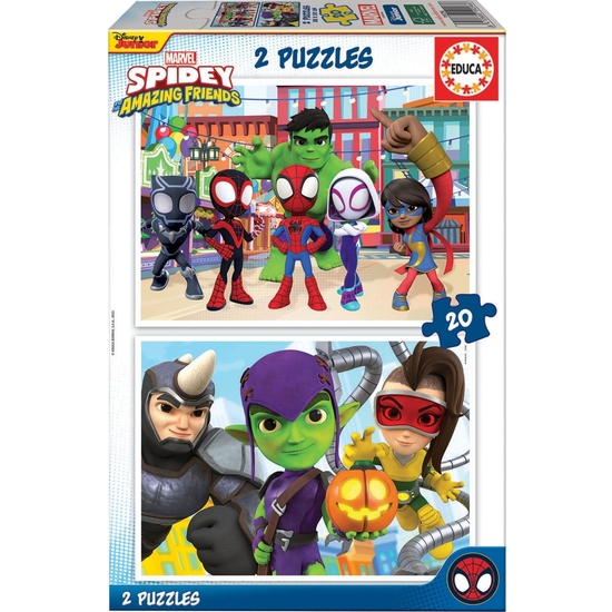 SPIDEY PUZZLE DOBLE 2X20 image 0