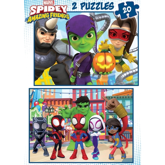 SPIDEY PUZZLE DOBLE 2X20 image 1