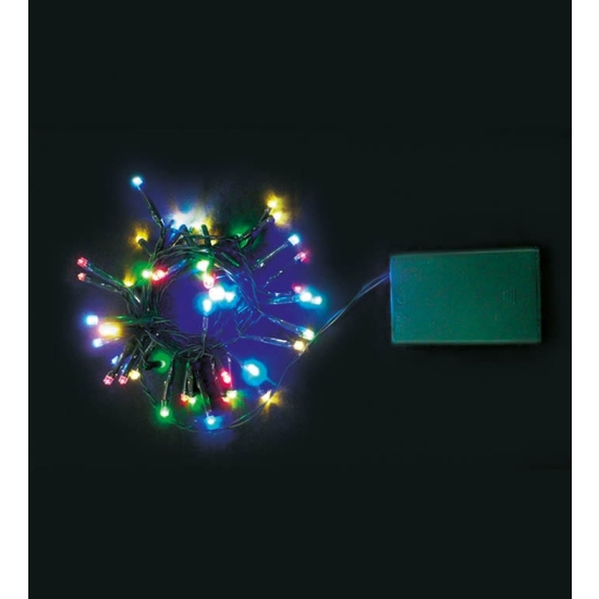 GUIRNALDA 96 LUCES LED MULTICOLOR Y MULTICOLOR EXTERIOR E INTERIOR image 0