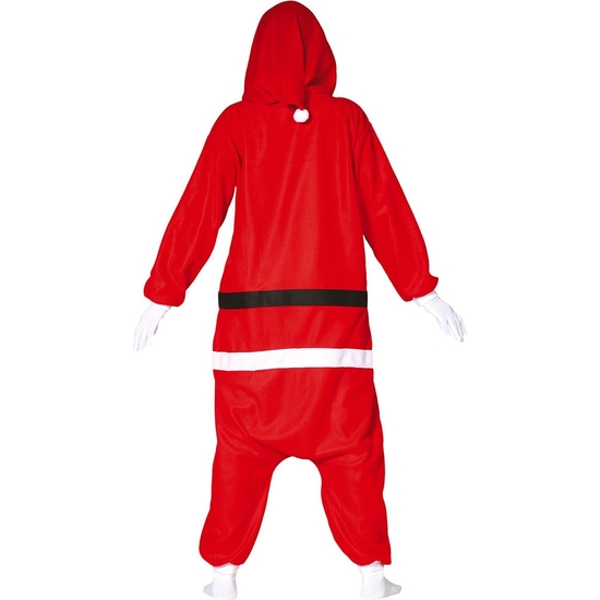 TRAJE PAPÁ NOEL ADULTO TALLA 52-54 MONO CON CAPUCHO image 1