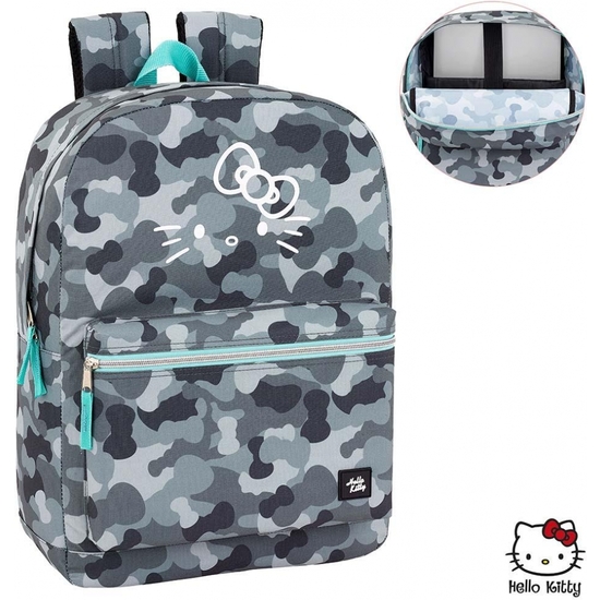 HELLO KITTY CAMO MOCHILA ORDENADOR 43X32 image 0