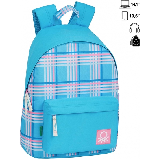 BENETTON TARTAN MOCHILA ORDENADOR 41X31 image 0